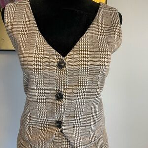 Stylish Plaid 2 piece outfit